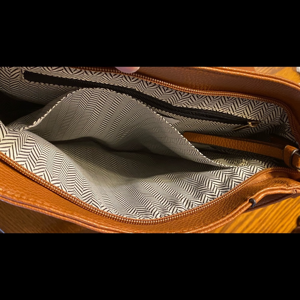 Brown satchel bag - Picture 5 of 6